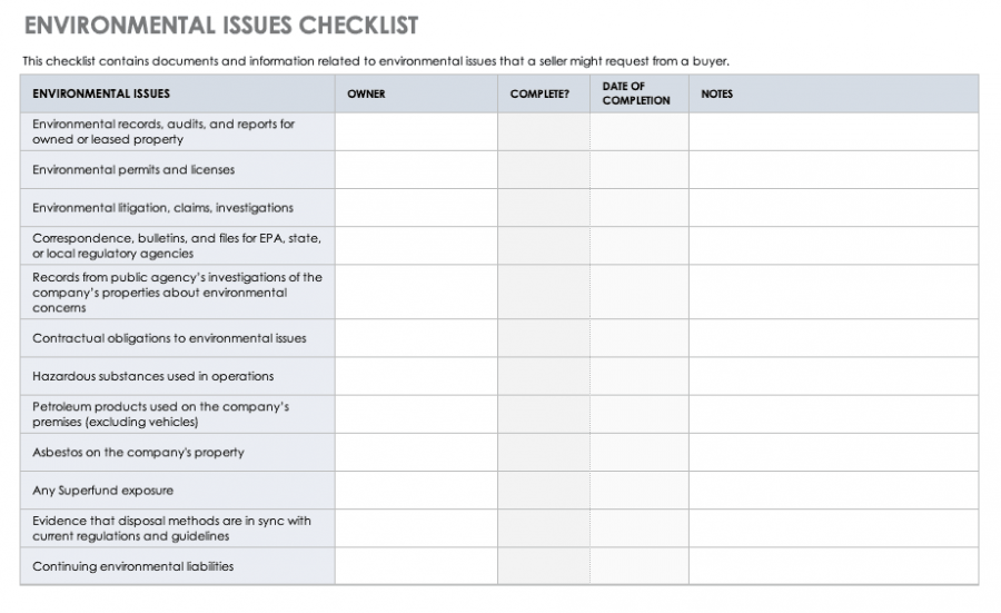 Due Diligence Types, Roles, and Processes | Smartsheet