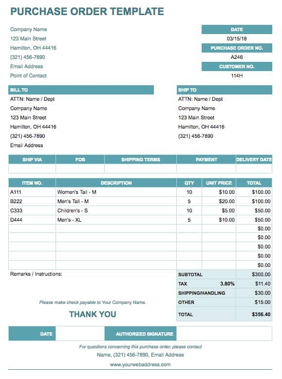 Free Google Docs Invoice Templates | Smartsheet