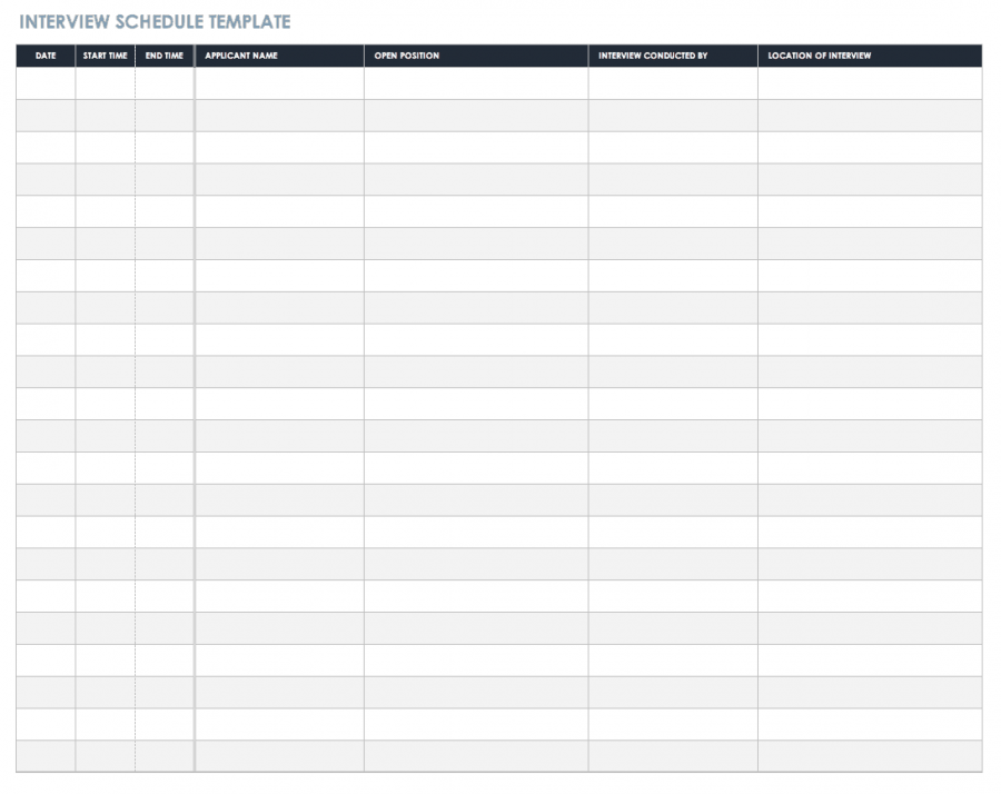 Free Interview Templates and Scorecards | Smartsheet