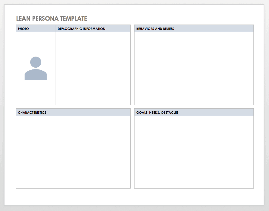 Free Customer Persona & Profile Templates | Smartsheet