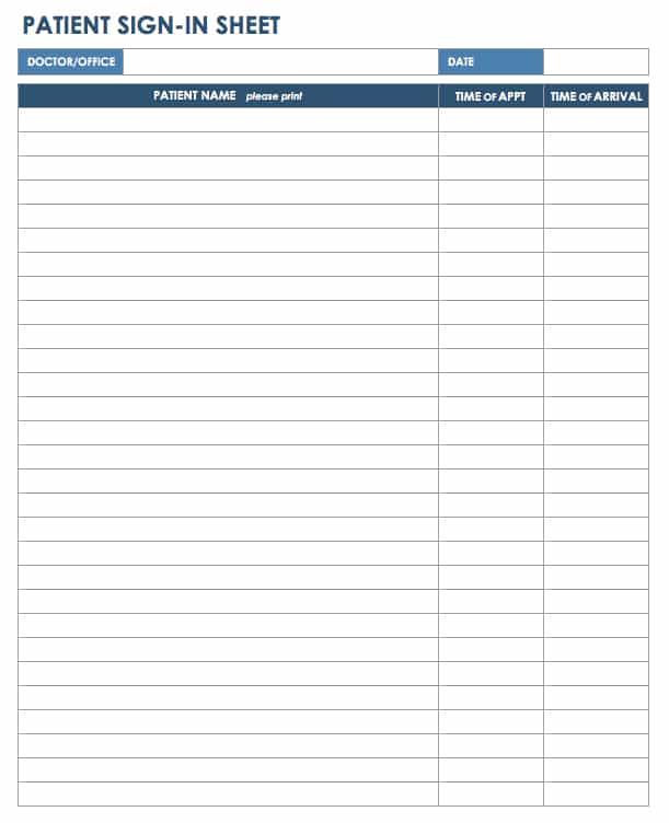 Free Sign-in and Sign-up Sheet Templates | Smartsheet