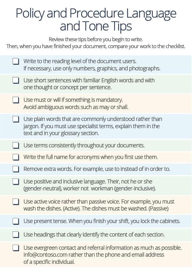 How to Write Policies and Procedures | Smartsheet