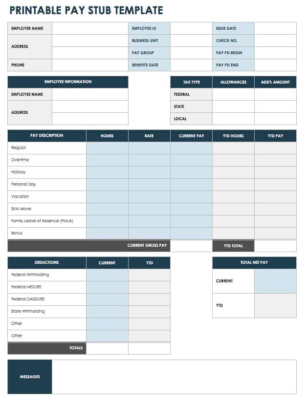 Paycheck Template