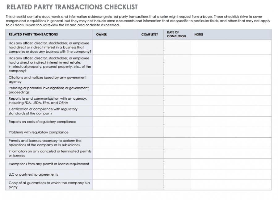 Due Diligence Types, Roles, and Processes | Smartsheet