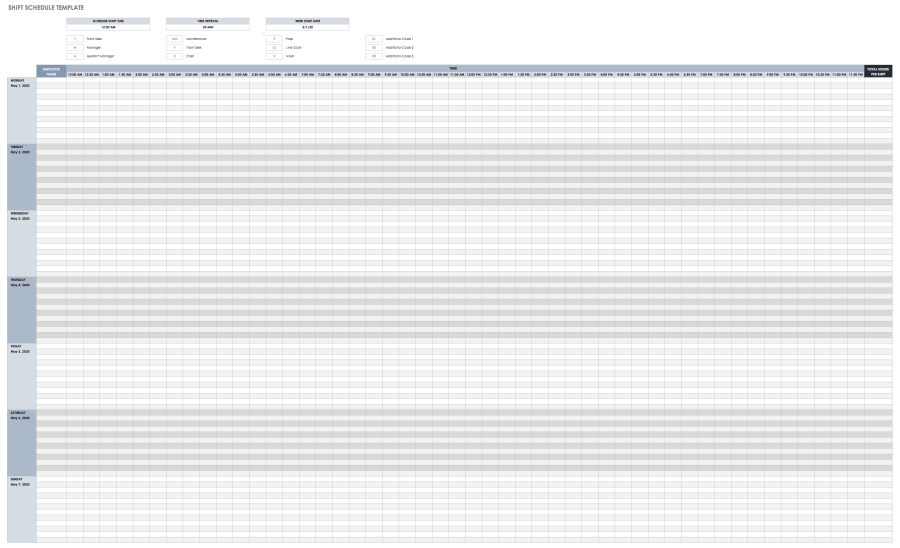 Free Excel Schedule Templates for Schedule Makers