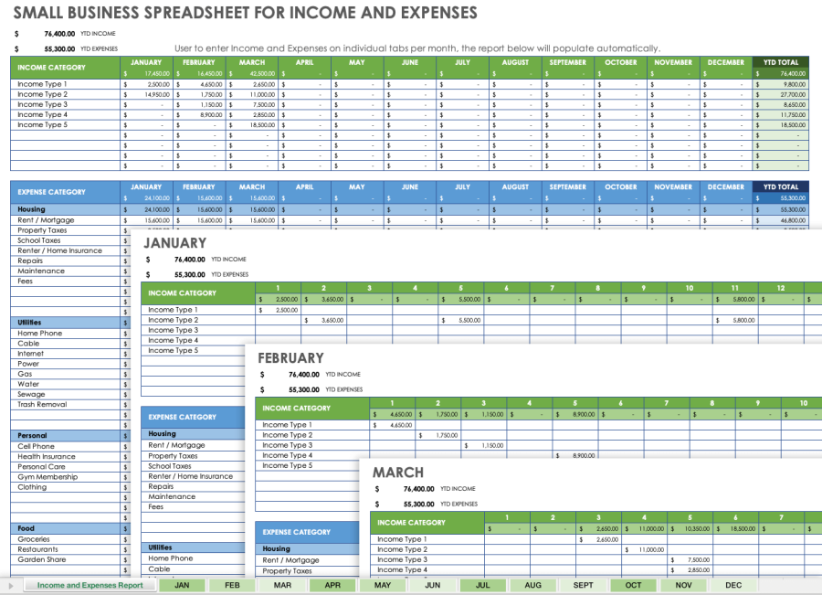 Small Business Expense Report Templates | Smartsheet