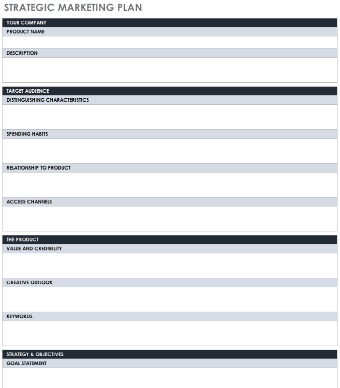 Free Strategic Planning Templates | Smartsheet