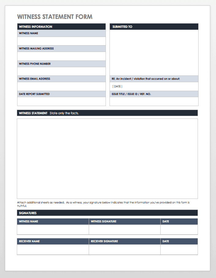 Free Grievance Form Templates | Smartsheet