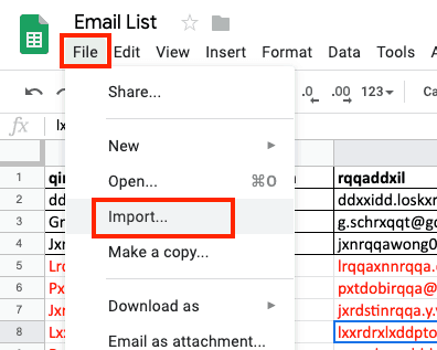how to upload excel to google sheets