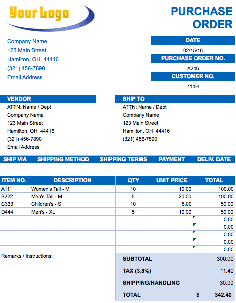 Free Excel Invoice Templates - Smartsheet
