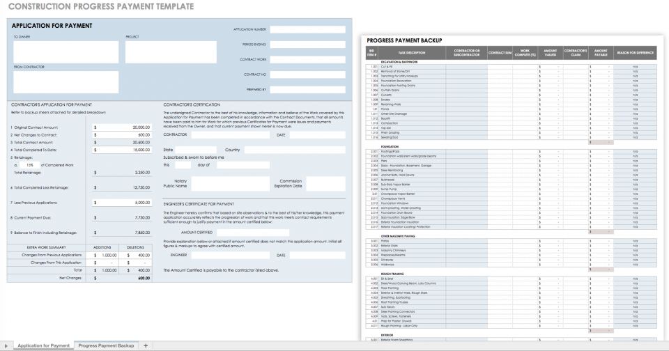 Payment Record Sheet Template
