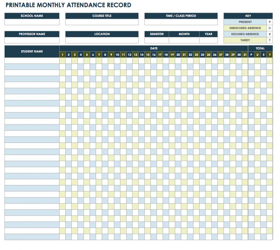class-attendance-sheet-template-database