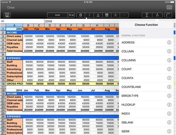 best spreadsheets app for windows