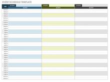 Event Schedule template